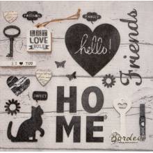 Serwetka do decoupage firmy PAPER DESIGN w stylu home 33x33cm